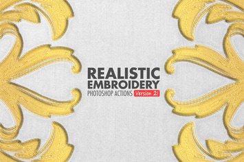 Realistic Embroidery 2 - Photoshop Actions