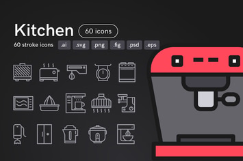 Kitchen Icons (60 icons)