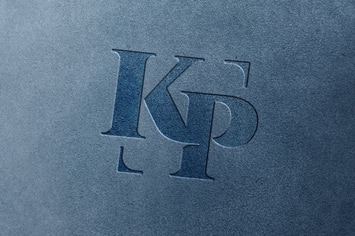 Debossed Suede Logo Mockup
