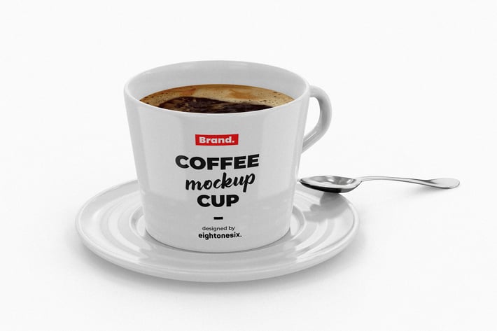 Ceramic Coffee Cup Mockup Template