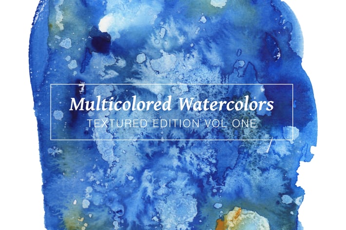 Multicolored Textured Watercolors Vol 1