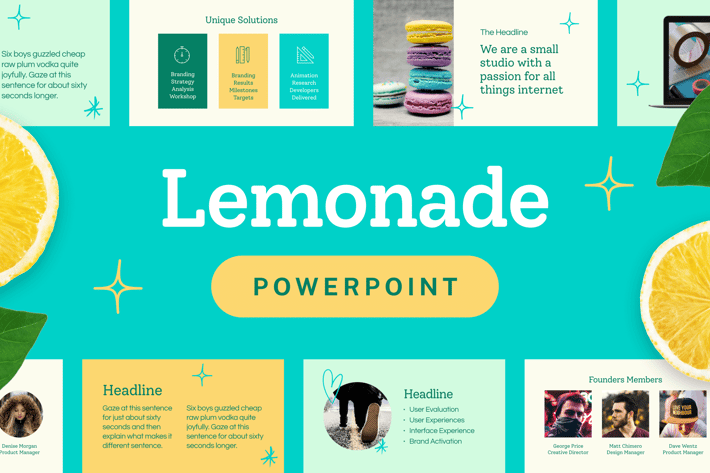 Lemonade — Powerpoint Presentation Template