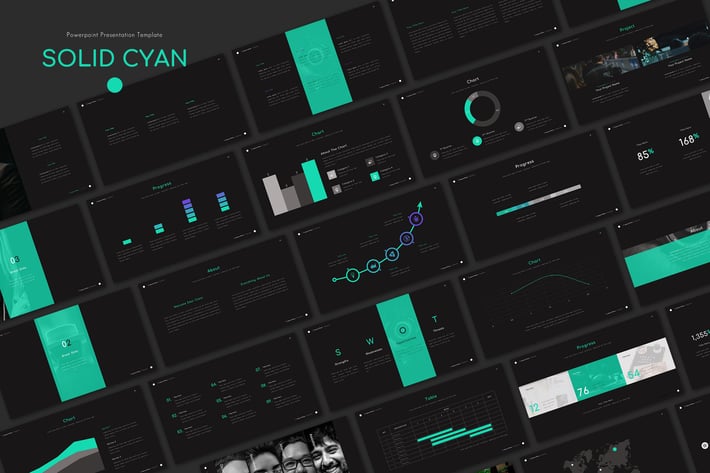 SOLID CYAN