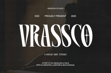Vrassco - Modern Display Logo Font