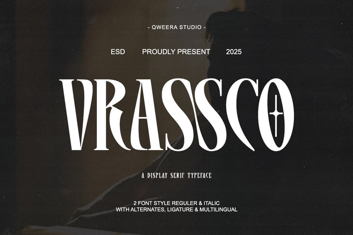 Vrassco - Modern Display Logo Font