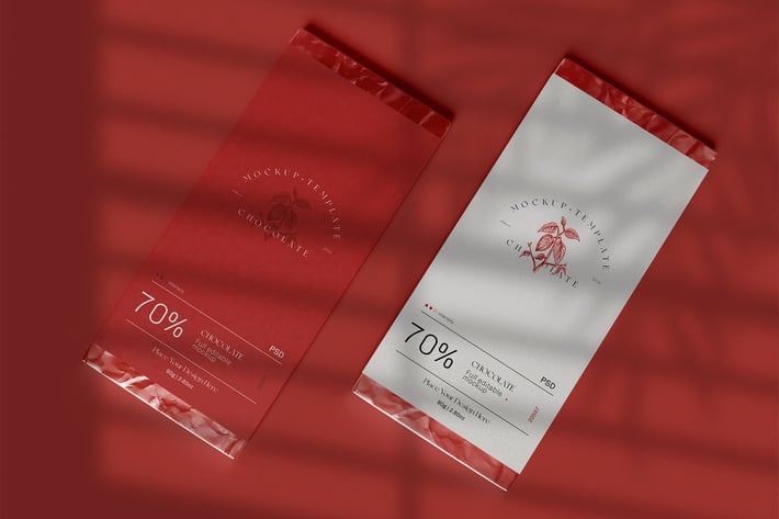 Wrapped Chocolate Mockup