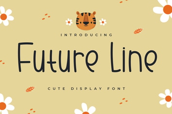Future Line - Cute Handwritten Font