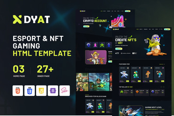 DYAT - eSports and Gaming NFT HTML Template