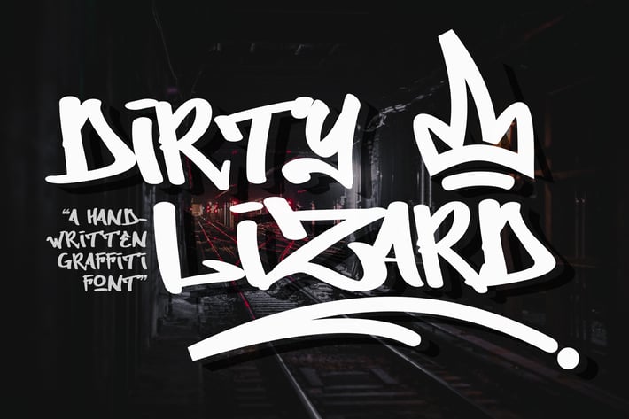 Dirty Lizard - Graffiti Font