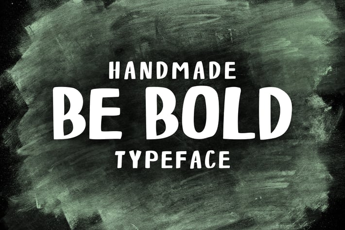 BeBold- Handmade Font