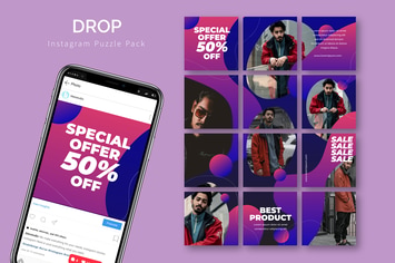 Drop - Instagram Puzzle Template