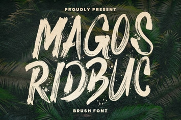 Magos Ridbuc Display Brush Font
