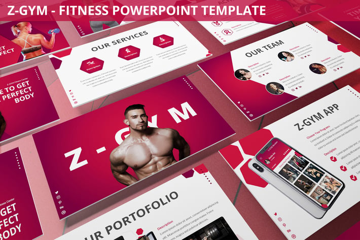 Z-Gym - Fitness Powerpoint Template