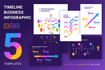 Business infographics set