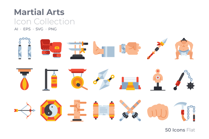 Martial Arts Color Icon