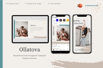 Ollatova - Powerpoint & Instagram Template