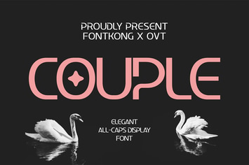 Couple - Elegant All Caps Display Font