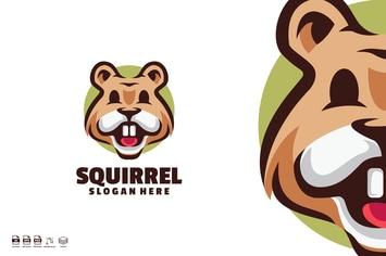 Squirrel Logo Design Template