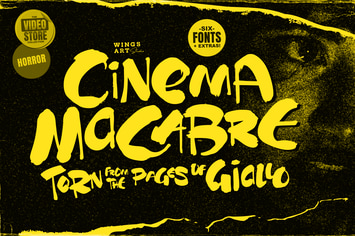 Cinema Macabre: Horror Fonts Inspired by Giallo