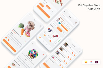 Pet Supplies Store App UI Kit