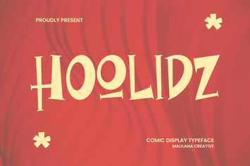 Hoolidz Comic Display Typeface