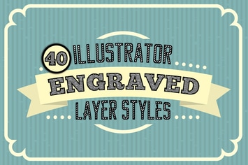 Engraved Vector Text Styles