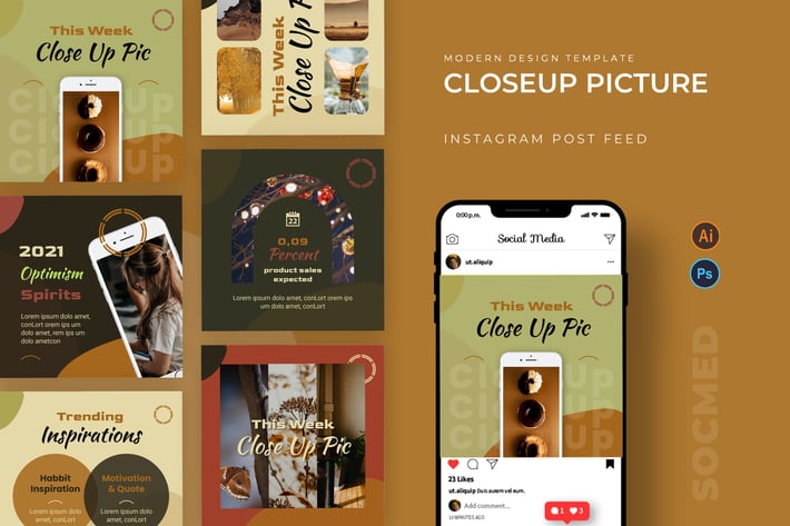 Closeup Picture Socmed Post
