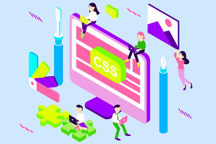 Web Design Isometric Illustration