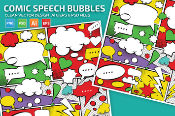 Comic Speech Bubbles Design