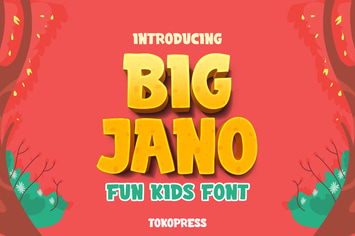 Big Jano - Kids font