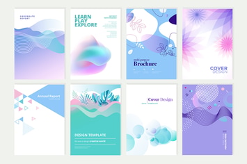 Beauty brochure, annual report, cover designs