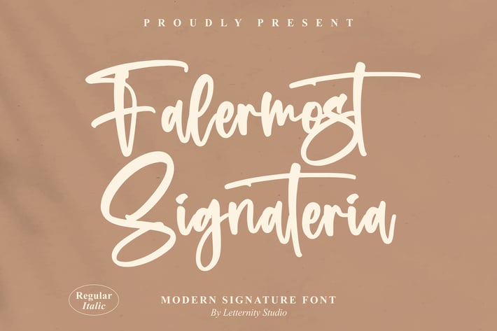 Falermost Modern Signature Font