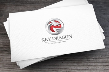 Sky Dragon Logo Template