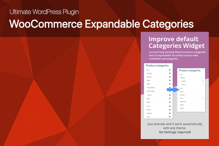 Ultimate WooCommerce Expandable Categories