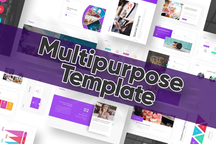 Sugary Multipurpose Powerpoint Template