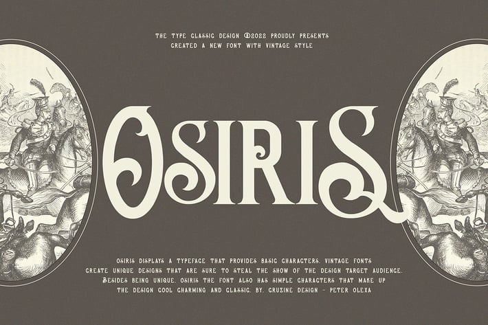 Osiris Vintage Font