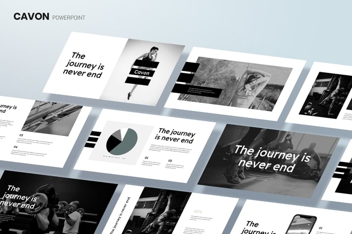 CAVON - Minimal Corporate Powerpoint Template