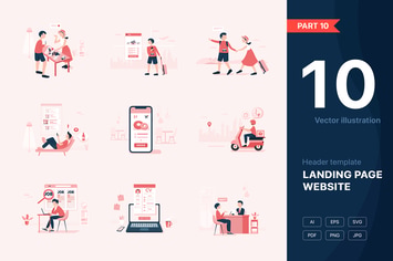 [Part 10] Website Illustrations Set