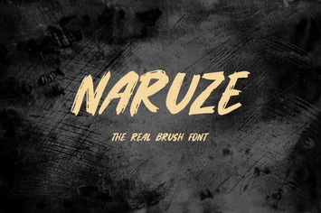 Naruze - The Real Brush Font
