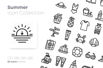 Summer Outline Icon
