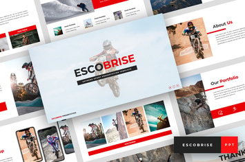 Escobrise - Extreme Sport PowerPoint Template