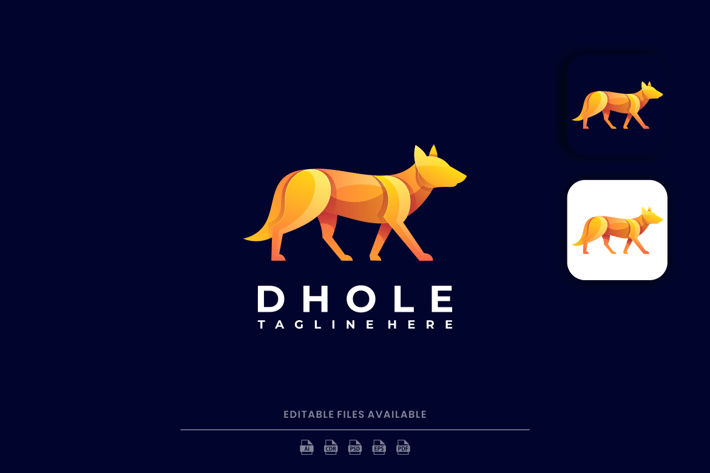Dhole Gradient Logo