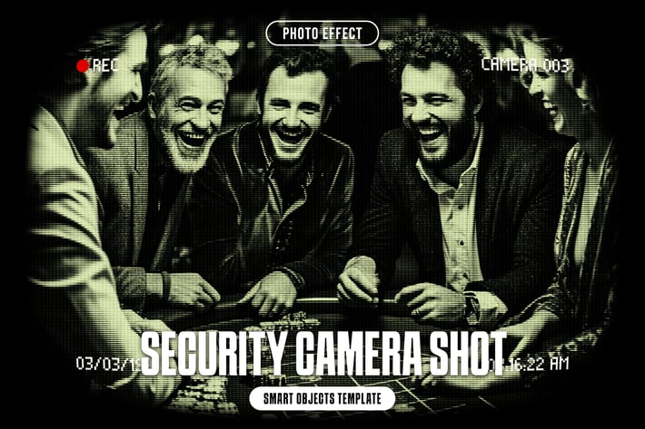 Security Camera Shot Photo Effect