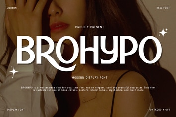 Brohypo - A Modern Display Font