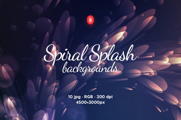 Spiral Splash Backgrounds