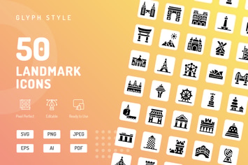 Landmark Glyph Icons