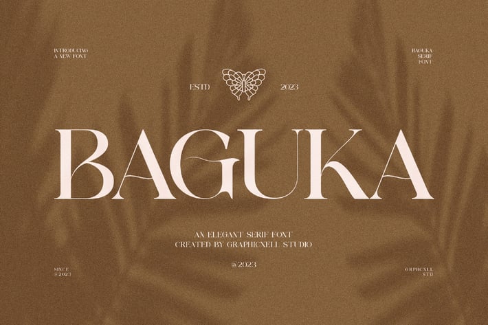 Baguka Elegant Serif Font Typeface