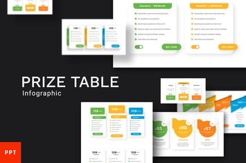 Various Price Table Powerpoint Template