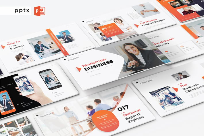 TRANSFORM BUSINESS - Powerpoint  V323