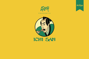 Ichi San Logo Template